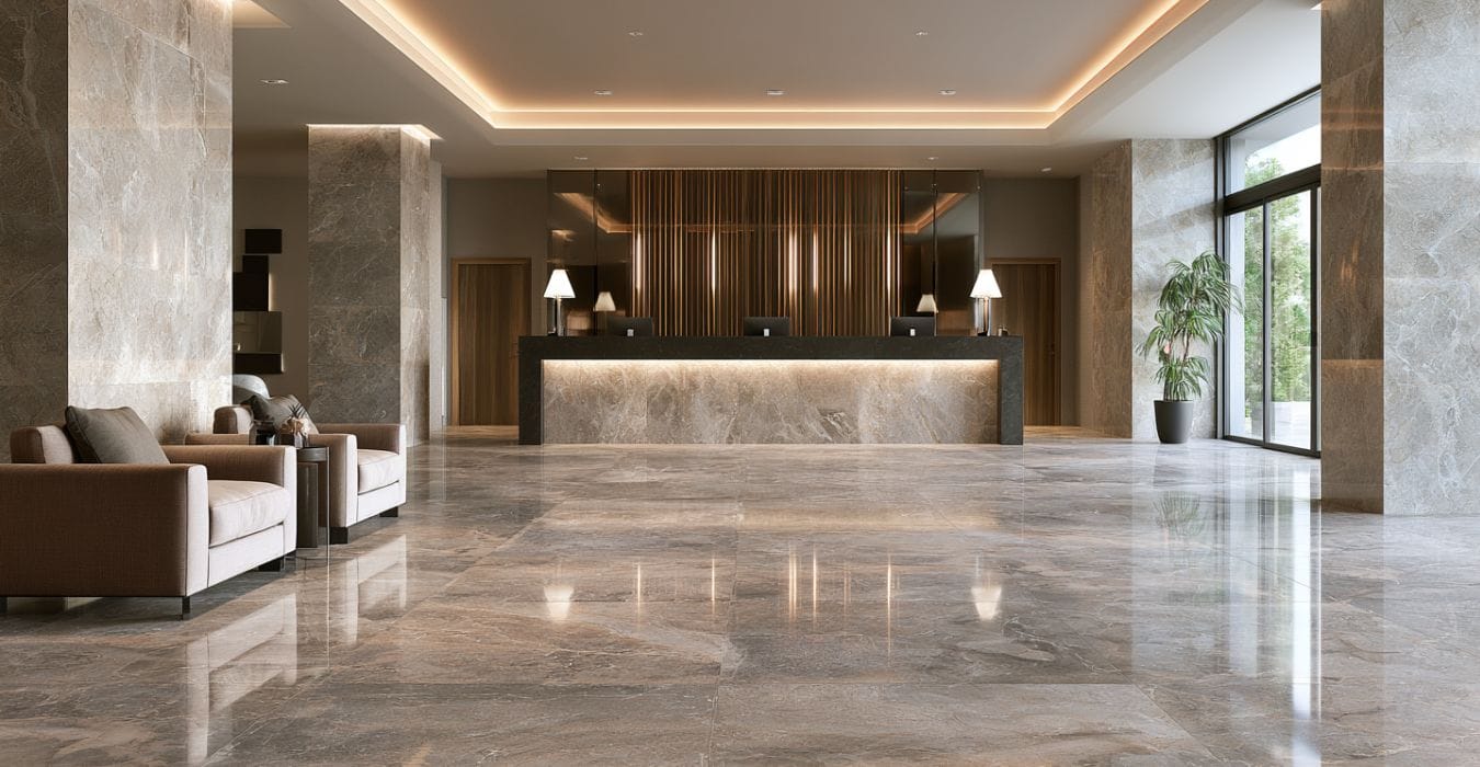 płytki do hotelu lobby