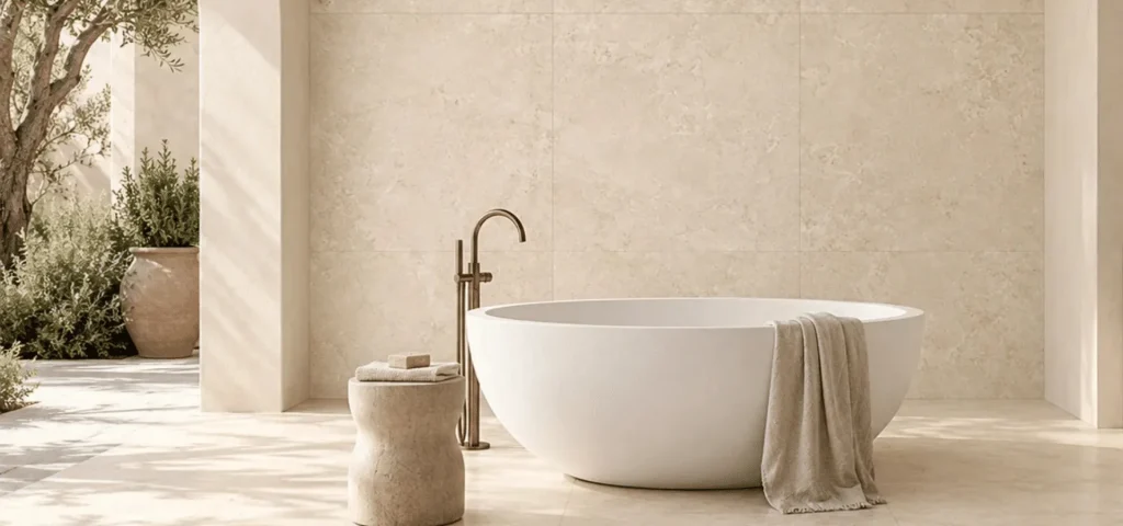 gres dozza cream mat 100x100 aranzacja 1