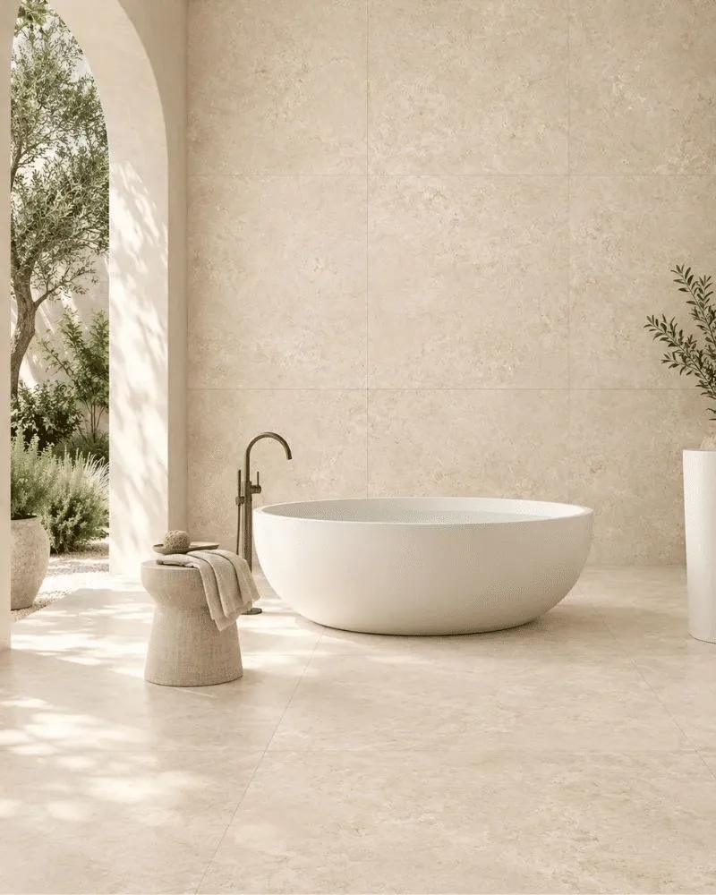 gres dozza cream mat 100x100 aranzacja 3