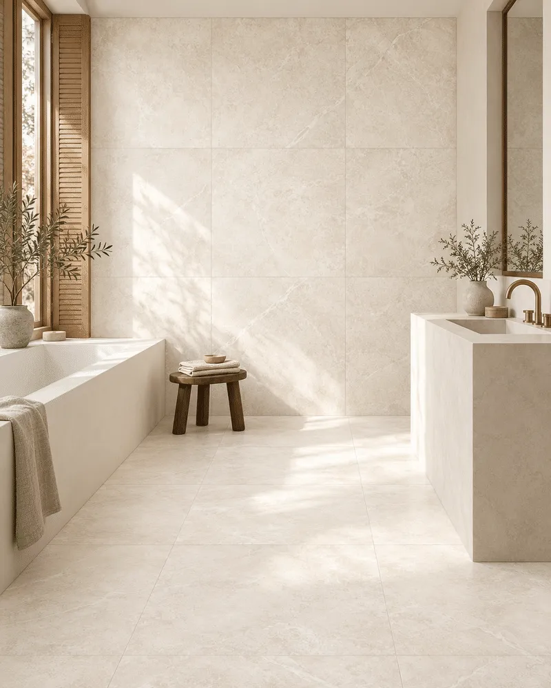 gres space stone ivory mat 60x60 aranzacja 3