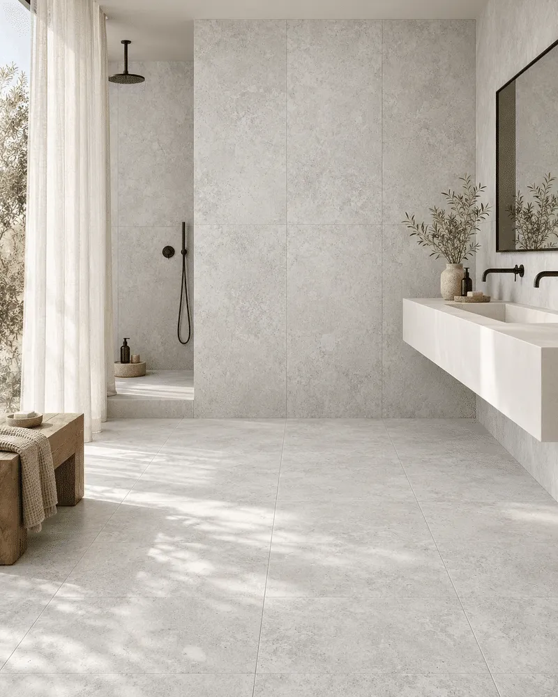 gres tender light grey mat 60x120 aranzacja 2