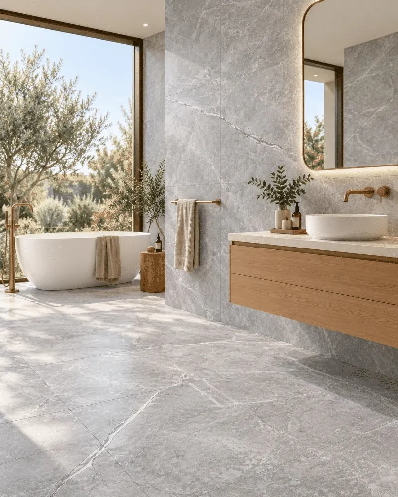 gres the stone grey carving mat 60x60 aranzacja 3